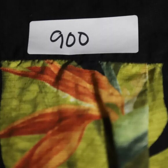 VTG Tommy Bahama Button Up Shirt Mens M Blue Floral Hawaiian Tropical Beach Silk - Picture 8 of 8